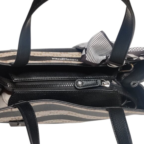 Karl Lagerfeld Paris Maybelle Striped Tote Bag - Picture 5 of 8